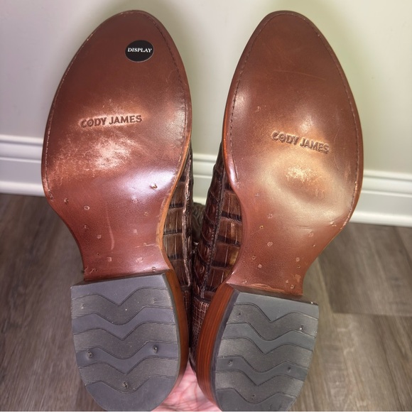 Cody James Exotic Caiman Gator Western Round Toe Cowboy Boots main image 4